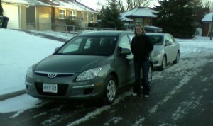 Alana and Her New Car - Dec 15, 2010